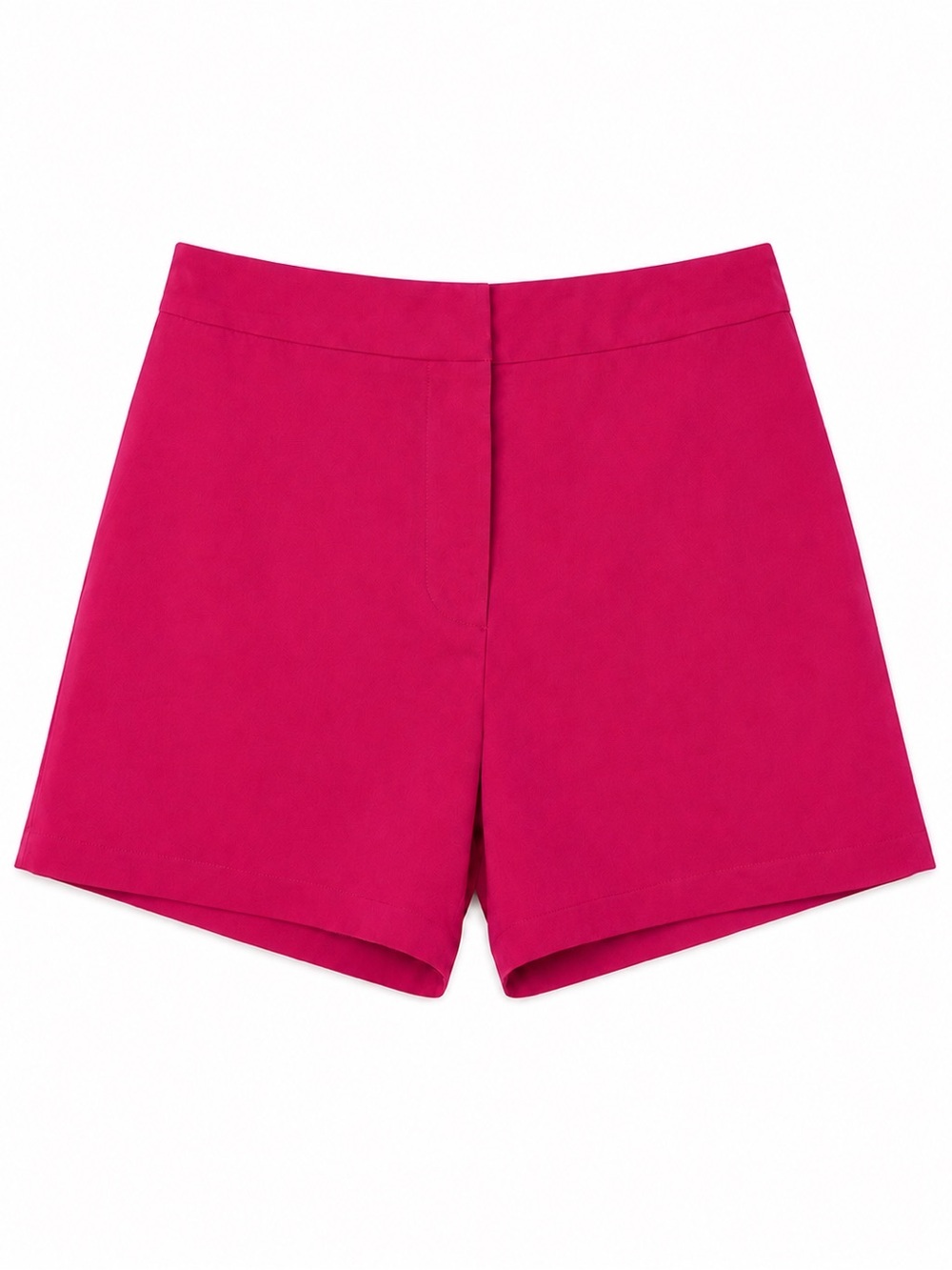Mango Women's High-Waist Fuchsia Shorts